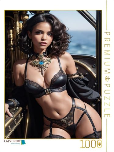 CALVENDO Puzzle Sexy Steampunk Girl Elara Moonshadow | 1000 Teile Lege-Größe 48 x 64 cm Foto-Puzzle für glückliche Stunden