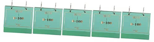 5 Stück 2023 100 Tage Countdown Tischblock Kalender für Schreibtisch Hochzeit Countdown 2023 Planer Kreis Binder Kalender 100 Tage Desktop-Kalender Hochzeit Dekor Dicke Dekorationen Papier