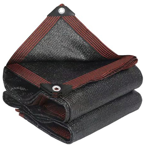 HUJZJY Vela Ombreggiante Rettangolare 6x8m, Rete Ombreggiante con Occhielli, Telone Ombreggiante per Esterno, Panno Ombreggiante Resistente Ai Raggi UV Vela Ombreggiante