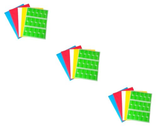 KALLORY 30 Stk Identifikationsmarker-Tags Kabelidentifikationsetiketten einfarbige Schreibwarenaufkleber Etiketten Aufkleber kabelmarker kabelmarkierer Etikettenaufkleber für Netzwerkkabel