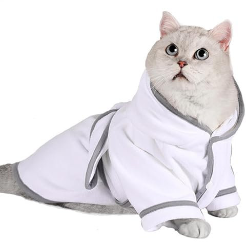 Hundemantel, Hundemäntel für nach dem Baden, Hundemantel zum Trocknen, schnell trocknendes Hundehandtuch mit Kapuze, super saugfähiger Hundemantel, Trocknungshandtuch