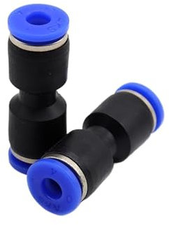 KLVN 1 Stück Pneumatische Pressfittings gerade Reduzierstücke für Vakuumschlauch Luftkunststoff-pneumatische Teile (8mm-12mm)