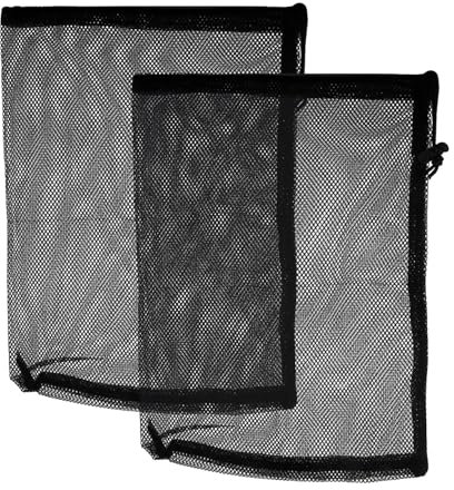 Tabanzhe Pond Pump Filter Bag-2PCS Fish Pond Filter Mesh Bag Water Pump Cover Barrier Bags with Drawstring Home Accessory for Outdoor Water Ponds Filters,30 x 40cm