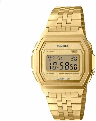 Casio Unisex Digitaluhr Vintage Iconic Goldfarben A1000G-9EF