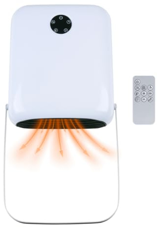 Alpina Heizlüfter Bad 750/2000W – Badheizkörper mit 2 Heizstufen und 24-Stunden-Timer – Elektrische Heizung IP22 – mit Fernbedienung und Überhitzungsschutz
