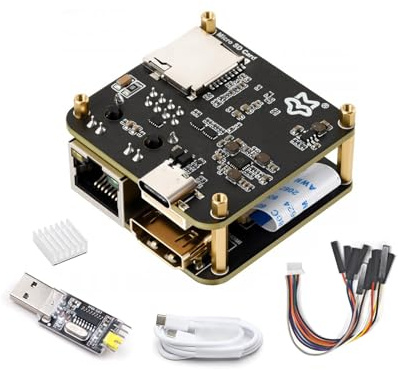 Luckfox PicoKVM IP KVM Mini Remote Control O&M Tool - 1.2G RV1106G3 Linux RISC-V CPU, 256M DDR3 RAM 8GB eMMC, HDMI Video Input HID Signals Output,100Mbps RJ45 Ethernet, I/O SD Card Port (PicoKVM Lite)