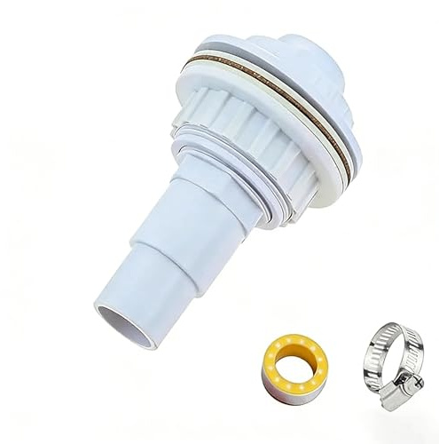 AnBoxiaodian Buse De Refoulement Piscine Buse De Sortie Piscine Reglable | Pour Raccord Tuyau 32 Mm/38 mm Otule Réglable Piscine Courroie Filetée Collier Serrage Rotule Réglable