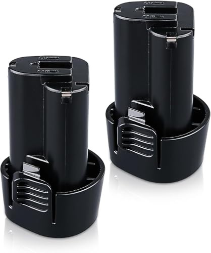 2 Pack 10.8V 4.8Ah Battery BL1013 Li-ion Replacement for Makita Battery BL1014 Compatible with Makita 10.8V Battery Power Tool 194551-4 194550-6 195332-9 DF030D DF330D TD090D