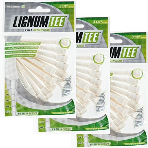 Lignum Tees 3 Beutel a 12 Stück 82 mm lang (36 Tees)