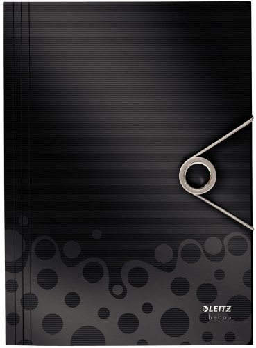 Leitz Eckspannermappe Bebop, A4, PP, schwarz