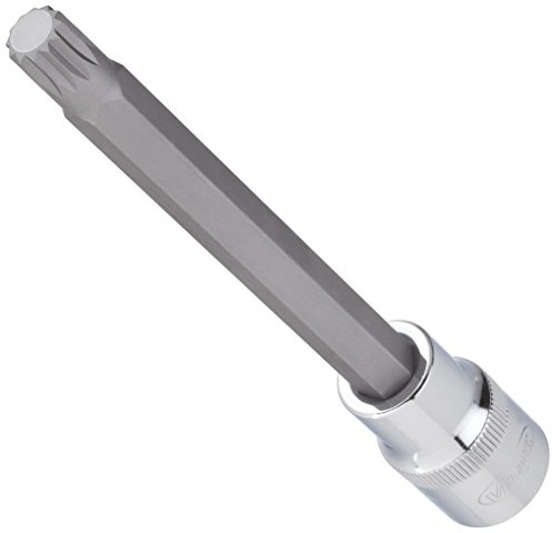 VIGOR Schraubendrehereinsatz, V2126, 1/2″, XZN, SW M9, Länge l2 140 mm | Antrieb 1/2 Zoll (12,5 mm) Vierkant hohl, Abtrieb Innen Vielzahn Profil XZN, Länge l2 140 mm, 132 g, SW M9 , 1/2″ , XZN