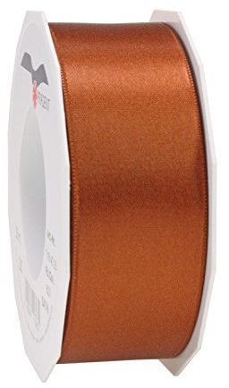 Präsent C.E. Pattberg Satin Zimt, 25 m Satinband zum Einpacken von Geschenken, 40 mm Breite, Geschenkband zum Dekorieren & Basteln, Dekoband, Anlass