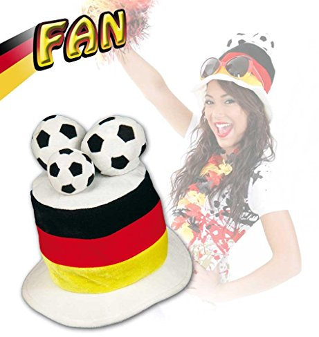 F Deutschland Fußball Hut Crazy EM Hut