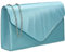 SwankySwans Chantel Damen-Clutch, Satin, Party, Abschlussball, Hochzeit, Abend, Clutch, mint, Einheitsgröße