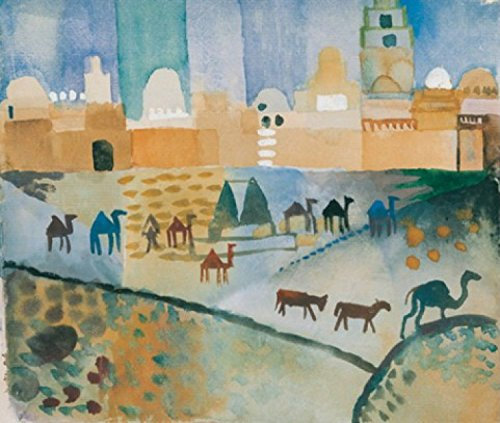 1art1 August Macke Poster Kairouan I, 1914 Kunstdruck Bild 70x50 cm