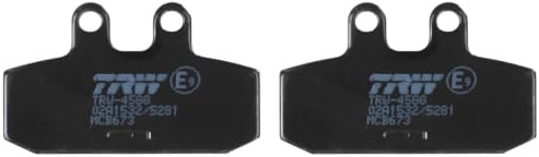 TRW MCB673 Organic Allround Bremsbelagsatz für Derbi Boulevard S 2007 - Vorderachse und andere Motorräder