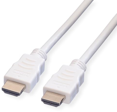 Value Câble HDMI haute vitesse avec Ethernet, blanc, 5 m