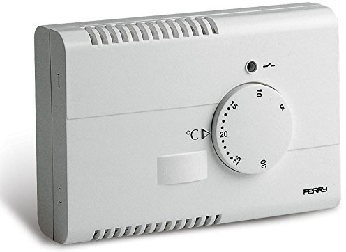 Perry 1TPTE120 Termostato Elettronico da Parete, Bianco