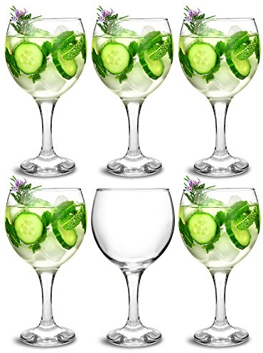 bar@drinkstuff Essence Gin Balloon Glasses 22.7oz / 645ml - Pack of 6 - Copa de Ballon Gin & Tonic Cocktail Glasses