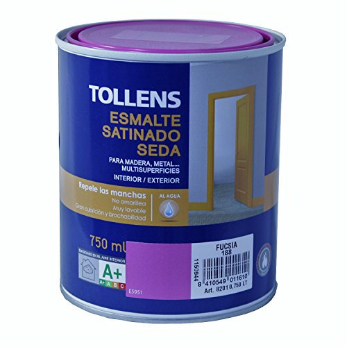 Tollens 8201 Esmalte al Agua Satinado, Fucsia, 750 ml
