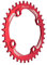 FUNN Solo Narrow Wide Kettenblatt für 9 10 11 12 Gang Kette, passend für Kurbelgarnitur mit 104mm BCD Schnittstelle, Einzelgeschwindigkeits-Kettenblatt (36 Zähne, Rot)