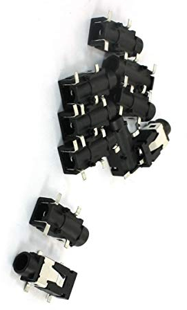 Aexit 4-Pin SMT SMD 3,5 mm Stereo-Kopfhörer-Klinke Kopfhörer-Buchse Schwarz 10St (02a4db6c22151c67d15efa2e072d378b)