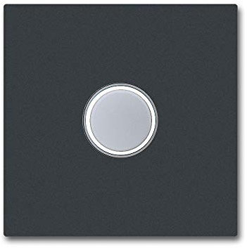 Design Edelstahl Türklingel KT21 Grau Anthrazit RAL7016 mit beleuchtetem Klingeltaster