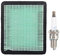 Fdit1 Luftfilter und Zündkerze passend für GC160 GCV135 GCV160 GCV190 Motor