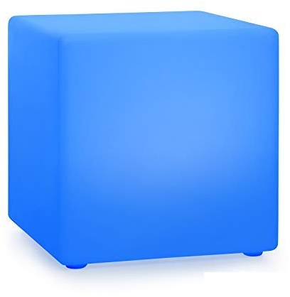 blumfeldt Shinecube XL - Cube Lumineux décoratif, 40 x 40 x 40 cm, intérieur et extérieur,éclairage LED 16 Couleurs intégré, 4 Modes,télécommande, sans Fil, étanche grâce à IP68, Multicolore