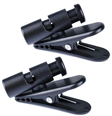 NUOBESTY 2stücke Kabelclip-Organizer Für Kopfhörer Drehbar Für Kabelfixierung An Kleidung Aus Robustem Elegantem Schwarz Für Headsets Smartphones Player