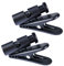 NUOBESTY 2stücke Kabelclip-Organizer Für Kopfhörer Drehbar Für Kabelfixierung An Kleidung Aus Robustem Elegantem Schwarz Für Headsets Smartphones Player