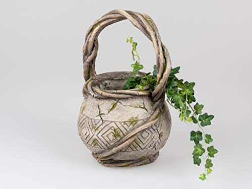 Small-Preis Vase Liegevase Tischvase Krug Pflanzkorb in Antiken Farben und Design (Pflanzkorb)