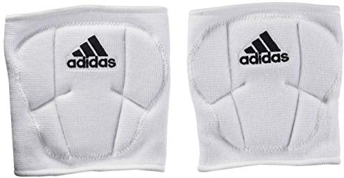 adidas,unisex-adult,Sleek 5 Inch Knee Pad,White/Black,Large