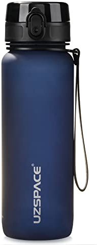 UZSPACE Gourde Sport - 500ml/800ml/1L - sans BPA Tritan, Gourde Enfant Reutilisable, Anti-Fuite, Bouteille d'eau sport avec Filtre infuseur de Fruits pour École, Voyage, Adulte