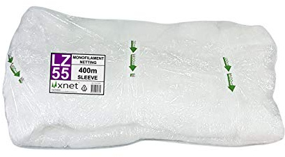True Products Xnet LZ55 Christmas Tree Netting Sleeve Hank Monofilament Net, 55cm x 400m