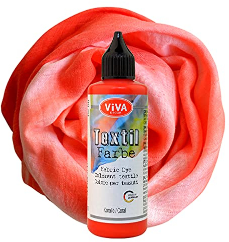 Viva Decor Textilfarbe 90 ml versch. Farbauswahl Koralle