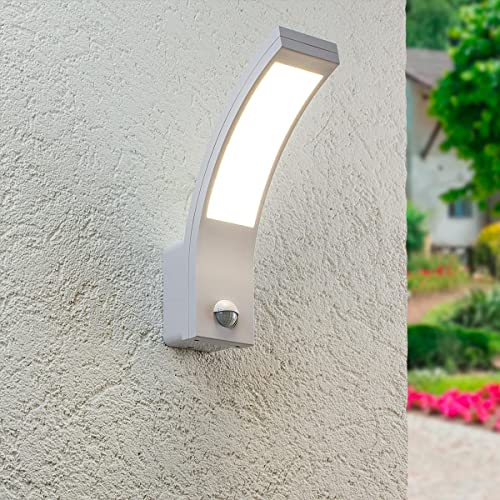 LongLife LED Wandleuchte Außenleuchte weiß 15W neutralweiß IP54 mit Bewegungsmelder Außenwandleuchte Gartenleuchte Zaunleuchte Außenbeleuchtung | LongLife LED…