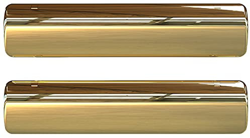 Ultion Sweet Multi-Layer Insulated Squared 12 Letter Box Letterplate - Matching Door Furniture Available (Gold)