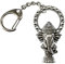 Miniblings Ganesha Elefanten Schlüsselanhänger - Handmade Modeschmuck I Elefantenkopf Elefant Zoo Tier Zootier Elefant Indien Gottheit Yoga Shanti Om silber - Schlüsselring Anhänger