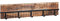 M2 Kollektion Colorado, Holz, Braun, schwarz, 70x15x6cm