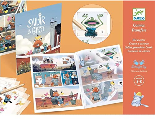 DESIGN BY - Comic Sailor & Gipsy Aufkleber, Mehrfarbig (39559)