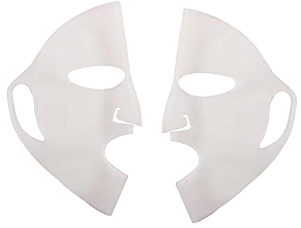 Maschera Facciale in Silicone, 2 Pezzi Maschera in Silicone Riutilizzabile Copertura Copri Maschera In Silicone con Gancio per Maschere per il Viso Evita l'evaporazione di Acqua ed Essenza Bianco