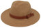 Faringoto Chapeau de paille Panama naturel pour femme - 56-58-59-60 cm, Couleur kaki, taille unique