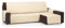 Martina Home Diamond Chaiselongue, gepolstert, 280 cm, Beige, Universal
