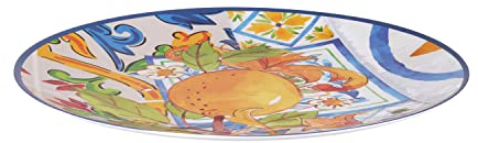 KASANOVA Speiseteller rund 44 cm Melamin Taormina blau