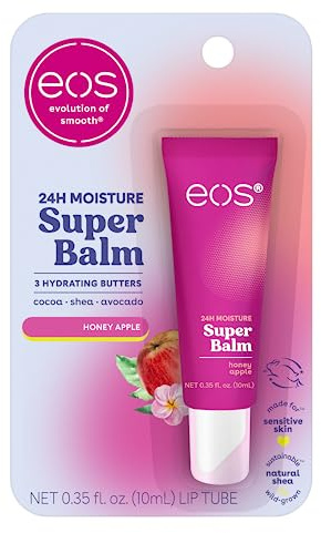eos 24H Moisture Super Balm - Honey Apple, Day or Night Lip Treatment, Made for Sensitive Skin, Lip Balms & Moisturizers, 0.35 fl oz