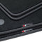tuning-art BEF971 Fußmatten kompatibel mit Mercedes M-Klasse GLE W166/ C292 2011-2019, Naht:Silber. Deluxe Velours