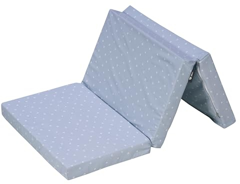 Alvi Reisebettmatratze 60x120cm faltbar | Faltmatratze mit Tragetasche | Dicke Matratze 6 cm | Klappmatratze | Bezug abnehmbar | Kern aus Kaltschaum