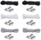 Nutabevr 6 Pares Cordones Elásticos Sin Nudo con Hebilla Metal, Cordones Ajustables Resistentes con Cierres Magneticos, Cordones Zapatillas Deporte Para Zapatos Deportivos, Niños y Adultos