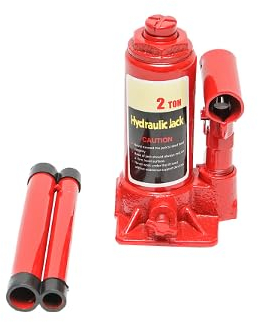 Cric a bottiglia idraulico 2 tonnellate Martinetto Idraulico Jack Bottiglia 2 Ton